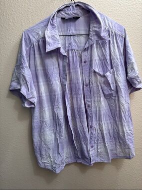 Outdoor Research Lavender Plaid Short Sleeve Shirt